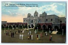 c1910s Arts & Crafts Building Plaza De Panama Expo San Diego California Postcard picture