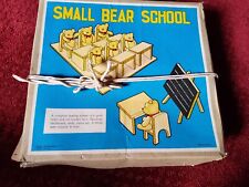 Vintage Shackman Small Stuffed Bear School Class Set Orig Box Teacher Students  picture