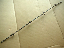 KITTLESON LARGE HALF HITCH SQUARE WIRE BARB FLAT SIDE LINES  ANTIQUE BARBED WIRE picture