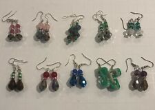 Handmade Costume Jewelry Drop Earrings Lot of 10 Pair picture