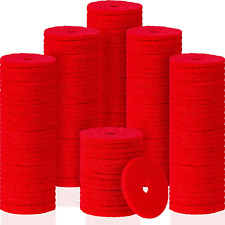 100 Pieces Sewing Machine Spool Pin Felt Pad Red Spool Pin Felts Thread Spool  picture