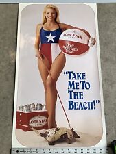 Lone Star Beer beach girl Poster - San Antonio, Texas picture