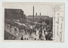 POSTCARD GENERAL ELECTRIC WORKERS LEAVING PLANT~SCHENECTADY NY~1906 UDB picture
