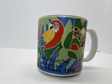 Vintage San Diego Zoo Coffee Mug Cup Toucan Parrot Wild Animal Park Rainforest picture