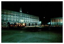 postcard Continental the Royal Palace at night Naples Italy 4488 picture