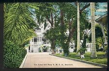 Early Army and Navy YMCA Honolulu Hawaii Vintage Postcard M147a picture