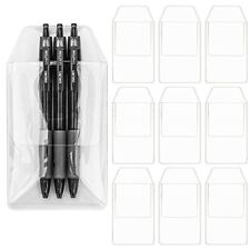 20 Pack Heavy Duty Pocket Protectors PVC Pen Holder Pouch for Shirt Lab Coats picture