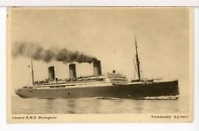 1924 - Cunard's R.M.S. BERENGARIA (SS Imperator) New York - Southampton Postcard picture