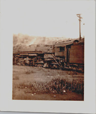 Vtg Wheeling & Lake Erie Steam Engine Locomotive Original Photo 2.5