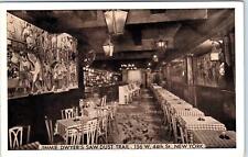 NEW YORK CITY, NY   JIMMIE DWYER'S SAW DUST TRAIL Restaurant c1940s  Postcard picture