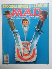 Mad Magazine #283 December 1988 Crocodile Dundee Rambo Cracked picture