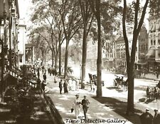Broadway, Saratoga Springs, New York - circa 1900 - Historic Photo Print picture