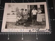1942 Initiation of Freshman Class Man Woman in DRAG Vintage Gay Snapshot PHOTO picture