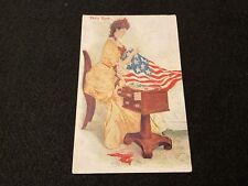 Centralia, Wa 1908 Patriotic Betsy Ross Linen Postcard American Flag picture