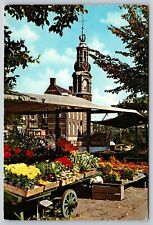 Postcard Netherlands Amsterdam Holland Floating Flower Market 6J picture