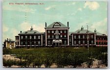 Schenectady New York~Ellis Hospital Front Exterior View~PM 1911~Vintage Postcard picture