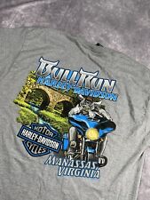 Harley Davidson Shirt Large Gray Manassas VA Bull Run  picture