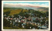 Postcard c1935 Bird's Eye View Looking North Montpelier VT Vermont picture