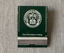 University Club of Chicago Matchbook Cover Founders Yale Harvard Princeton 1887 picture
