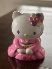 Sanrio Hello Kitty Kimono Ceramic Bank Pink Flower Big Bow picture