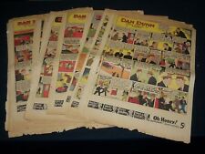 1937-1938 DAN DUNN COLOR COMICS FRONT PAGES LOT OF 25 - NTL 82B picture