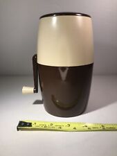 Vintage Lillo Nut Cheese Grinder Grater Beige & Brown Italy 7.5