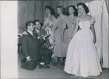 1948 Pierre Clarence Dress Models Vintage Silver Print Vintage Silver P picture