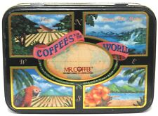 Mr. Coffee Collector Tin Limited Edition Coffees of the World Hinged Nice Decor. picture