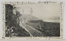 Marysville Pa Birdseye View with Railroad 1906 to Pottstown Postcard N5 picture