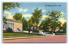 Postcard Art Museum, Toledo, Ohio OH linen *tape on top* C6 picture