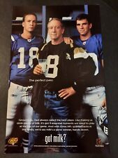 GOT MILK? Peyton, Eli & Archie Manning NFL COLTS ~ Comic Page PRINT AD 2004 picture