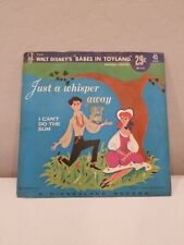 Vintage 1961Walt Disney's 45 rpm Just a Whisper  45 Record picture