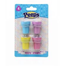 4 Pk Peeps Stampers Bunny Chick Easter Basket Stuffer Toy Kids Activity Crafts picture