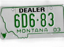 MONTANA 2003 license plate 