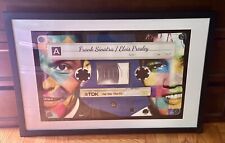 Frank Sinatra Elvis Presley Cassette Tape Framed 26x34 picture