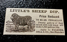 ORIGINAL 1882 Sheep Farm Advertising - San Francisco - California picture