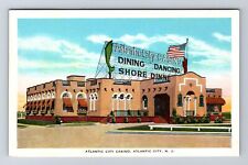 Atlantic City NJ-New Jersey, Atlantic City Casino, Antique Vintage Postcard picture