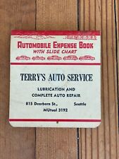 Vintage Automobile Expense Book Terry's Auto Service Seattle Washington picture