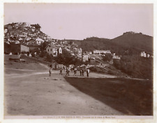 Italy, Rocca di Papa, Panoramic View Vintage Albumin Print Albumin Print picture