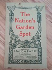 The Nation's Garden Spot Atlantic Coast Line Railroad 1914 fold-out map picture