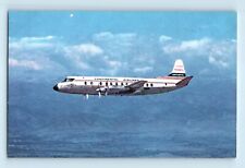 Viscount II Continental Airlines Vickers Viscounts Rolls Royce engin Postcard C4 picture