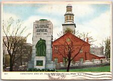 1949 Cenopath and Saint Paul's Church Halifax New Brunswick Canada Postcard picture