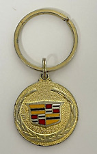 Vintage Cadillac Medallion Keychain Gold Tone - Legends Cadillac, Scottsdale AZ picture