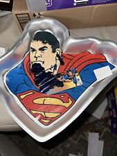 VINTAGE Wilton DC Comics SUPERMAN Cake Pan Mold #2105-3350 with Insert 2006 picture