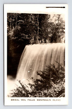 RPPC Postcard Manitoulin Island Ontario Ontario Bridal Veil Falls picture
