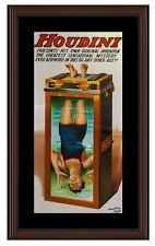 HOUDINI WATER TORTURE FRAMED POSTER REPRINT / Collectible Magic Poster Reprint picture