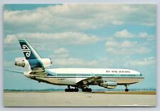 Airplane Postcard Air New Zealand Airways Airlines Douglas DC-10 GK24 picture