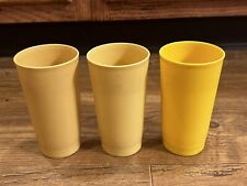 Vintage Tupperware 12oz Stackable Tumblers Cups Set of 3 #575 Plastic Made inUSA picture