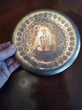 1970's Egyptian Hosny Gomaa Metal Plate, Made in Egypt Nefertiti picture