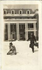 1920s African American Flappers~Snow~HBCU College Dorm ?~Vintage Snapshot Photo picture